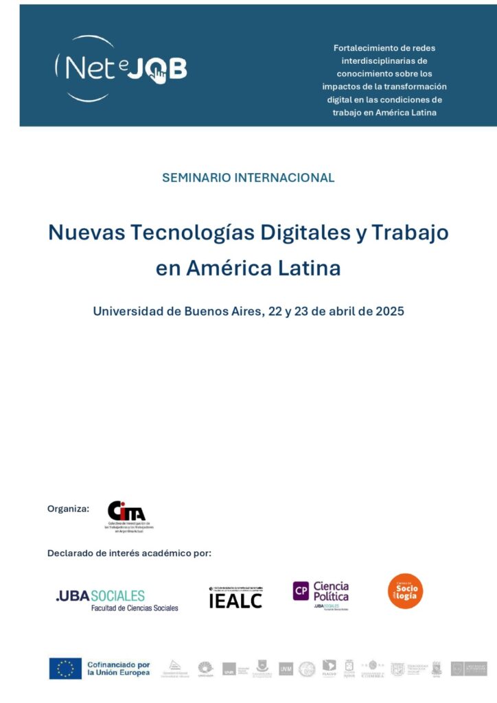Seminario Internacional - Nuevas Tecnologías Digitales y Trabajo en Latinoamérica